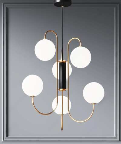 现代吊灯3D模型下载